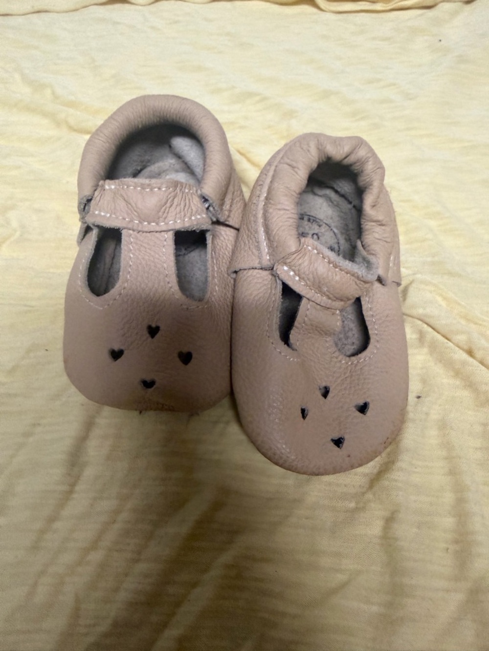 Soft T-Strap Baby Walker Shoes in Light Beige
